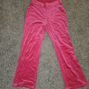 Juicy Couture Pink Velour Pants